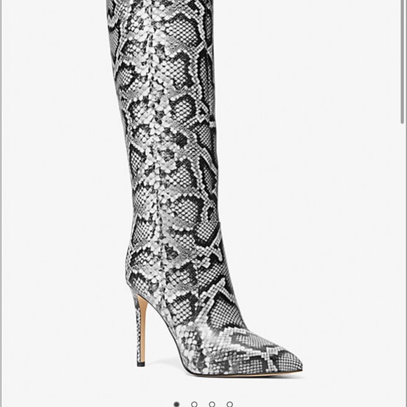 Michael Kors Snake embossed leather tall boot Size 8.5 brand new no box. - Picture 5 of 5
